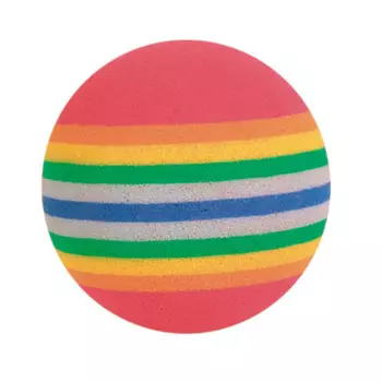 Trixie игрушка для кошек «Радужные мячи», уп. 4 шт (4 х 3,5 см)