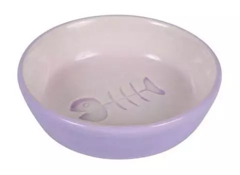 Trixie керамическая миска с рисунком «рыбья кость» (0,2 л)