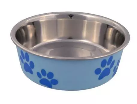 Trixie миска стальная с цветным покрытием (0,4 л)