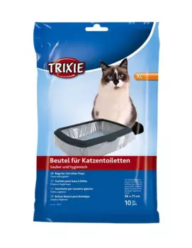 Trixie пакеты уборочные для кошачьих туалетов хl 56 x 71 см (10 шт)