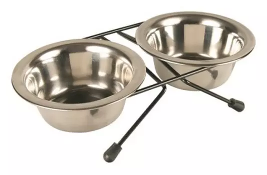 Trixie подставка с мисками для кошек (2 х 0,2 л)