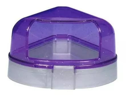 Trixie туалет угловой для хомяка с крышкой, 16 х 7 х 12 см (1 шт)