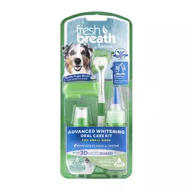 Tropiclean Fresh Breath Oral Care Kit Advanced Whitening набор отбеливающий для собак маленьких пород для ухода за зубами Свежее дыхание (100 гр)