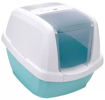 Туалет для кошек закрытый Imac Maddy белый/морская волна 62 х 49,5 х 47,5 см (1 шт)