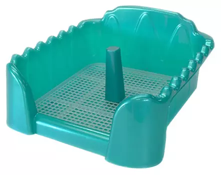 Туалет для собак со столбиком бирюзовый перламутр 60 х 40 см Homepet (1 шт)