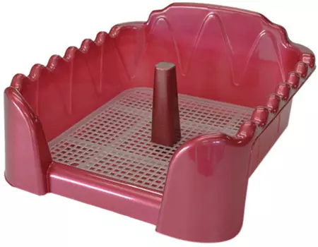 Туалет для собак со столбиком красный перламутр 60 х 40 см Homepet (1 шт)