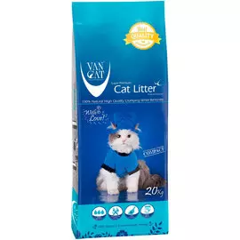 Van Cat Natural наполнитель комкующийся для туалета кошек 100 % Натуральный (15 кг)