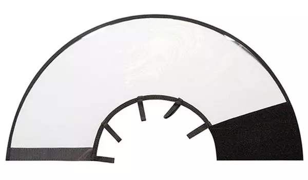 Воротник защитный для собак Homepet Vet пластиковый на липучках № 40 (1 шт)