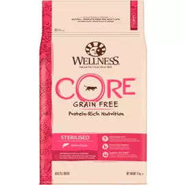 Wellness Core Original Cat Adult Sterilised беззерновой для взрослых кастрированных котов и стерилизованных кошек с лососем (1,75 кг)