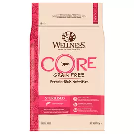 Wellness Core Original Cat Adult Sterilised беззерновой для взрослых кастрированных котов и стерилизованных кошек с лососем (4 кг)