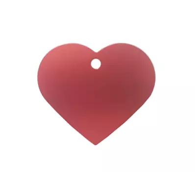 Жетон Сердце большое красное (1 шт)