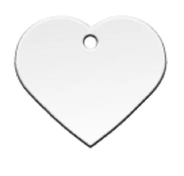 Жетон Сердце большое серебряное (1 шт)