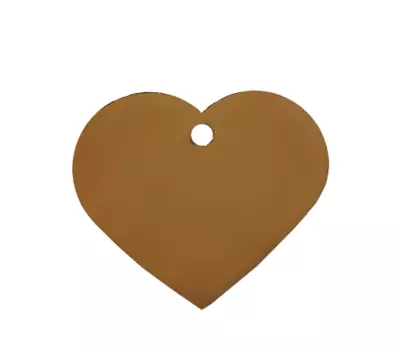 Жетон Сердце большое золотое (1 шт)