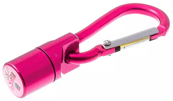 ZooOne маячок на ошейник трехцветный с карабином розовый (1 шт)