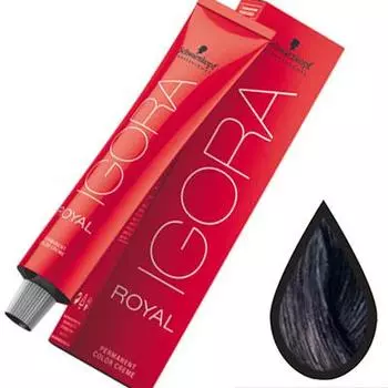 Schwarzkopf Igora Royal стойкая крем-краска для волос 3-0 Темно-коричневый натуральный 60 мл