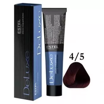 Estel Professional De Luxe стойкая краска-уход для волос, 4/5 шатен красный, 60 мл