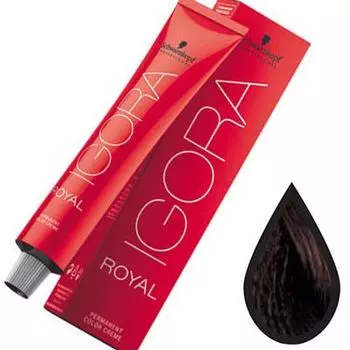 Schwarzkopf Igora Royal стойкая крем-краска для волос 4-68 Средний коричневый шоколадно-красный