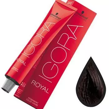 Schwarzkopf Igora Royal стойкая крем-краска для волос 4-6 Средний коричневый натуральный 60 мл