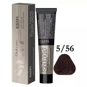 Estel De Luxe Silver крем-краска для седых волос, 5-56 Светлый шатен красно-фиолетовый, 60 мл