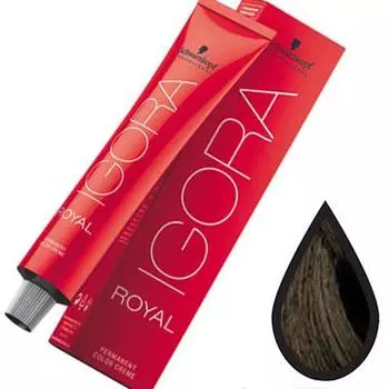 Schwarzkopf Igora Royal стойкая крем-краска для волос 5-4 Светло-коричневый бежевый 60 мл