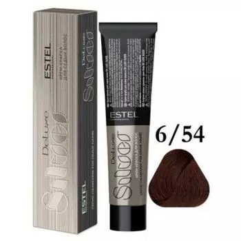 Estel De Luxe Silver крем-краска для седых волос, 6-54 Темно-русый красно-медный, 60 мл