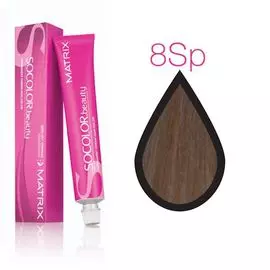 8sp matrix socolor.beauty, крем-краска перманентная, светлый блондин серебристый жемчужный 90мл