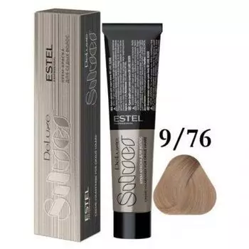 Estel De Luxe Silver крем-краска для седых волос, 9-76 Блондин коричнево-фиолетовый, 60 мл