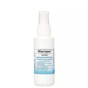 Абактерил, Актив, Кожный антисептик, 100 мл