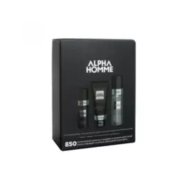 Alpha homme набор для бритья (масло для бритья, гель для бритья, лосьон после бритья)