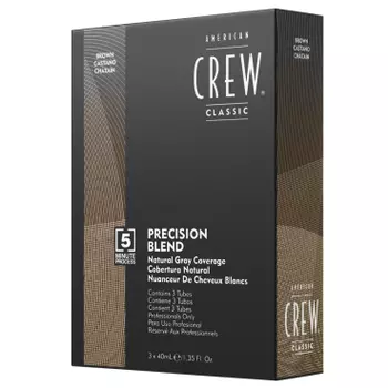 AMERICAN CREW Камуфляж краска для седых волос Средний натур. 4/5, 3*40мл