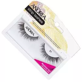 Andrea curl 91 blk накладные ресницы черные (l)