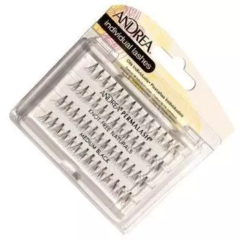 ANDREA Ресницы Безузелковые Natural Medium СРЕДНИЕ ЧЁРНЫЕ