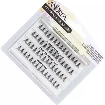 ANDREA Ресницы Безузелковые Natural short КОРОТКИЕ ЧЁРНЫЕ