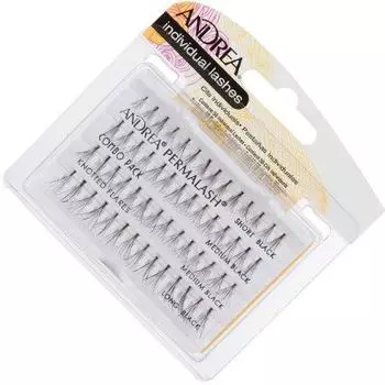 ANDREA Ресницы Пучковые Combo Black- ЧЕРНЫЕ КОМБИНИРОВАННЫЕ
