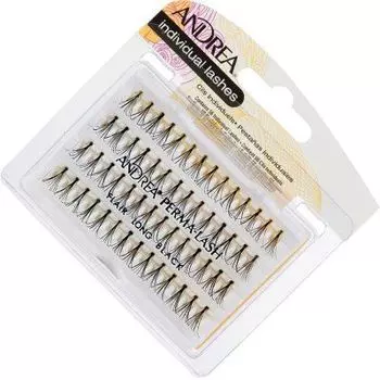 ANDREA Ресницы Пучковые Long Black- ЧЕРНЫЕ ДЛИННЫЕ
