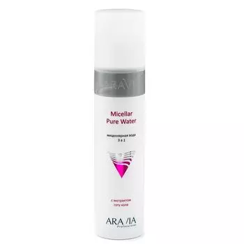 ARAVIA Professional, Мицеллярная вода 3 в 1 с экстрактом готу кола Micellar Pure Water, 25