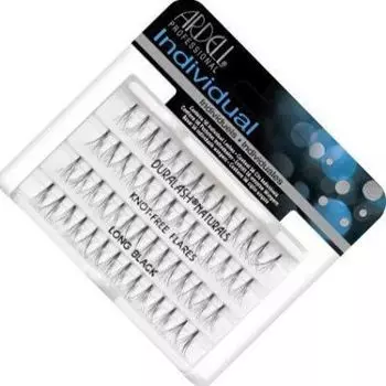 ARDELL Ресницы Пучковые Безузелковые Long Black Черные Длинные