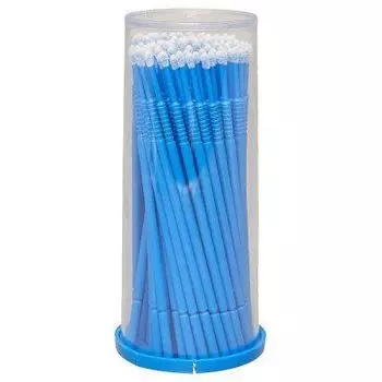 Безворсовые микрощеточки 2 мм, черные 100шт. L, (1/6шт.)