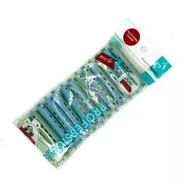 бигуди для химии серо-голубые длинные ф13*91мм tianba 12шт