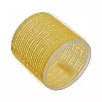 БИГУДИ на липучке 66мм жёлтые 6шт.SIBEL 1\10