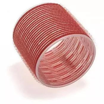 БИГУДИ на липучке 70мм красные 6шт.SIBEL 1\10