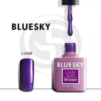 BLUESKY Luxury Silver Гель-лак LV488, 10мл