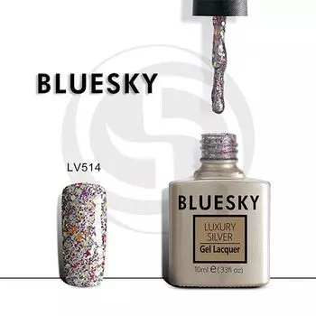 BLUESKY Luxury Silver Гель-лак LV514, 10мл