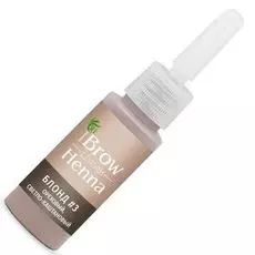 Brow henna хна для бровей блонд №3, ореховый светло-каштановый, флакон 10 гр
