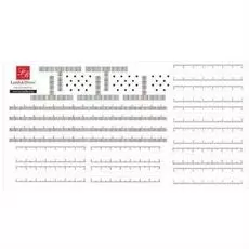 Brow henna линейка-трафарет для бровей, клейкая