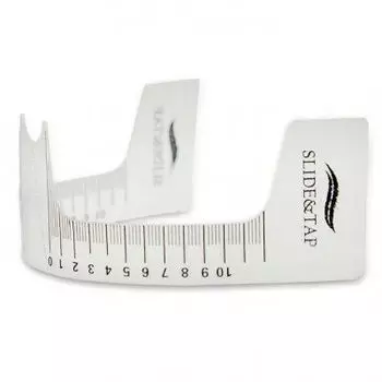 Brow Xenna Линейка-трафарет для бровей с индикатором Slide and Tap