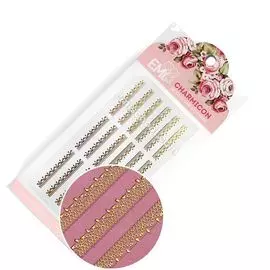 Charmicon 3d silicone stickers "орнамент "золото №2