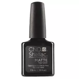 Cnd, shellac, top coat matte, топ, 7 мл