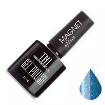 TNL, Magnet effect, Гель-лак кошачий глаз, №21, синий с блестками, 10 мл