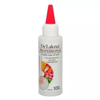 De Lakrua Professional, Гель для удаления кутикулы 5 витаминов, 100 мл